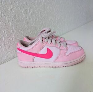 Nike Dunk Low “Triple Pink” Kids Size 12.5C – Great Condition